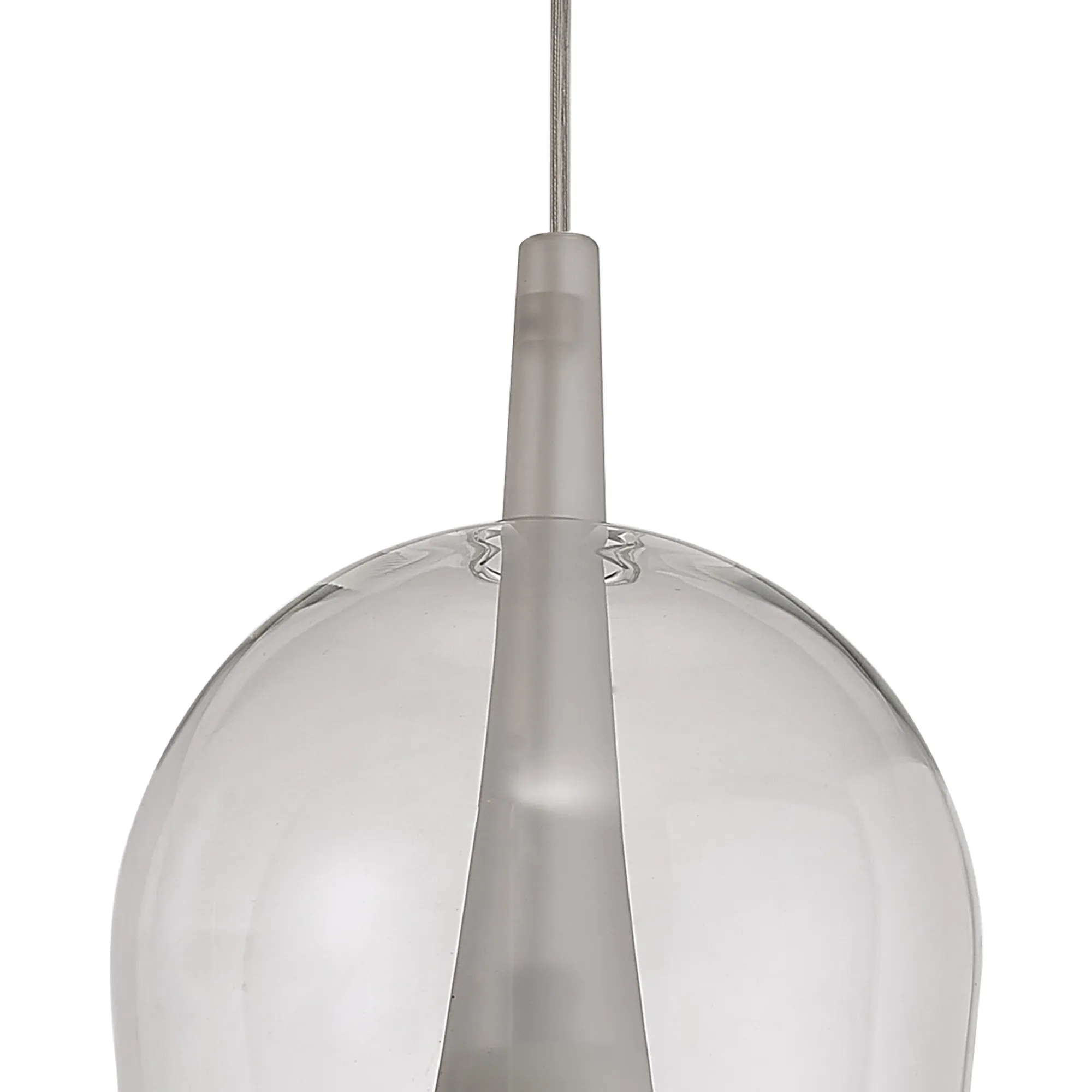 Elsa Assembly Pendant (WITHOUT PLATE) Champagne Glass Shade 1 Light Clear Glass M8250  Mantra Elsa Bespoke